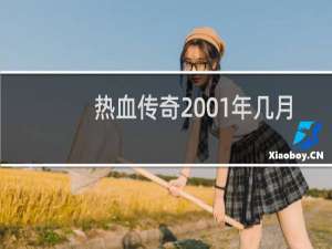 热血传奇2001年几月