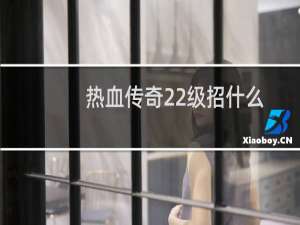 热血传奇22级招什么