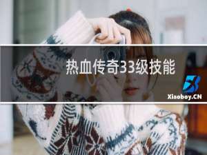 热血传奇33级技能