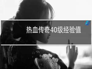 热血传奇40级经验值