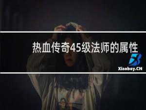 热血传奇45级法师的属性
