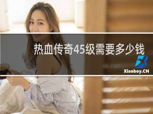 热血传奇45级需要多少钱