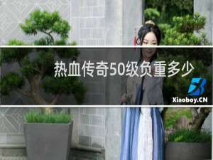 热血传奇50级负重多少