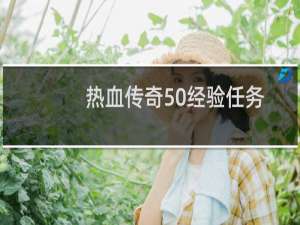 热血传奇50经验任务