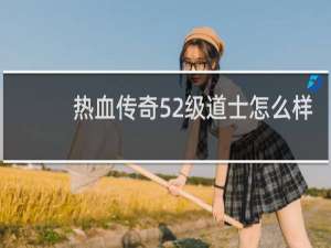 热血传奇52级道士怎么样