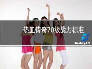 热血传奇70级战力标准