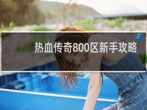 热血传奇800区新手攻略