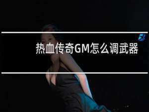 热血传奇GM怎么调武器