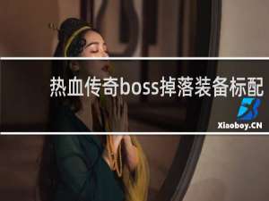 热血传奇boss掉落装备标配