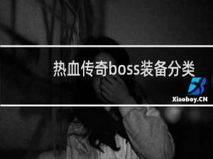 热血传奇boss装备分类