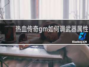 热血传奇gm如何调武器属性