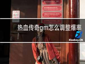 热血传奇gm怎么调整爆率