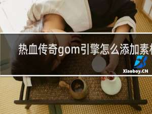 热血传奇gom引擎怎么添加素材