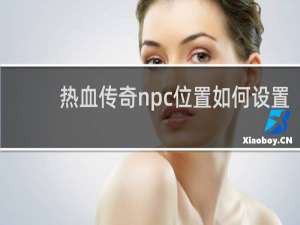 热血传奇npc位置如何设置