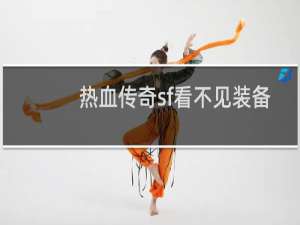 热血传奇sf看不见装备