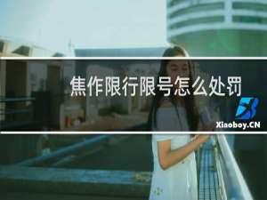 焦作限行限号怎么处罚（焦作限牌限外扣分罚款）