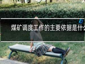 煤矿调度工作的主要依据是什么