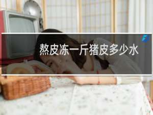 熬皮冻一斤猪皮多少水（熬皮冻一斤猪皮多少水）