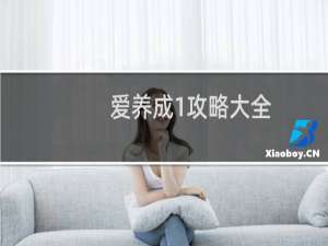 爱养成1攻略大全