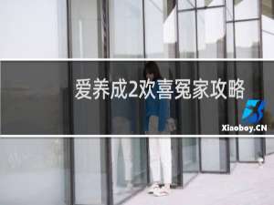 爱养成2欢喜冤家攻略