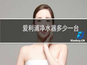爱利浦净水器多少一台