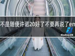爱情不是随便许诺 好了不要再说了emoji什么梗