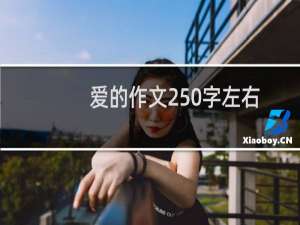 爱的作文250字左右