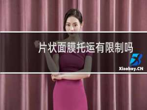 片状面膜托运有限制吗