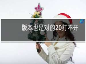 版本也是对的 打不开404