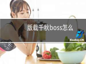 版载千秋boss怎么杀（版载千秋）