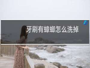牙刷有蟑螂怎么洗掉