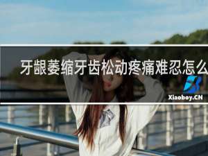 牙龈萎缩牙齿松动疼痛难忍怎么办