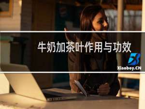 牛奶加茶叶作用与功效