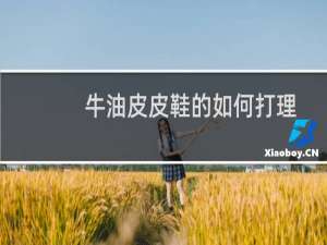 牛油皮皮鞋的如何打理