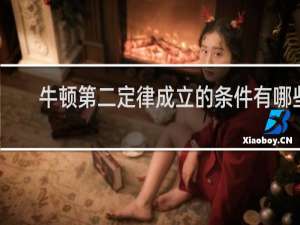 牛顿第二定律成立的条件有哪些
