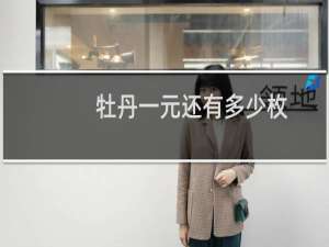 牡丹一元还有多少枚