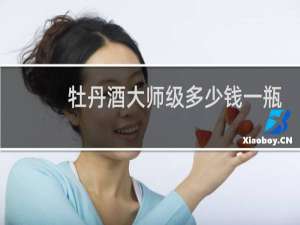 牡丹酒大师级多少钱一瓶