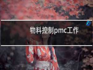 物料控制pmc工作