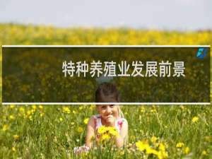 特种养殖业发展前景