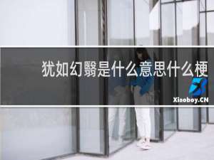 犹如幻翳是什么意思什么梗