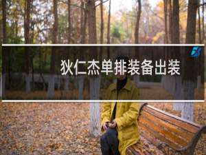 狄仁杰单排装备出装