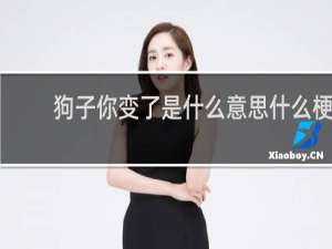 狗子你变了是什么意思什么梗