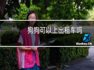 狗狗可以上出租车吗