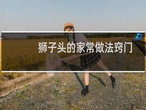 狮子头的家常做法窍门（家常做法狮子头怎么做好吃）