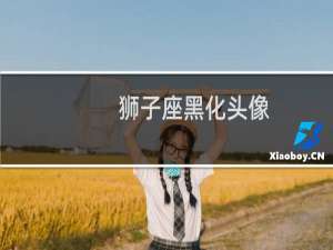 狮子座黑化头像
