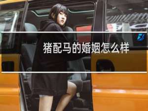 猪配马的婚姻怎么样