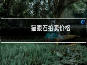 猫眼石拍卖价格