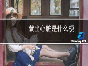 献出心脏是什么梗（献出心脏日文怎么读）什么梗