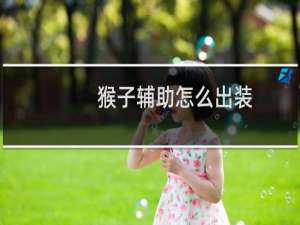 猴子辅助怎么出装