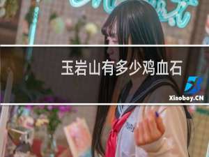 玉岩山有多少鸡血石